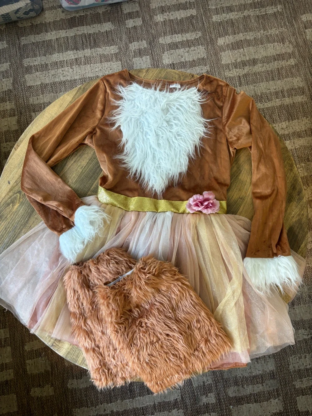Girls Glimmer Fox Halloween Costume Size XL